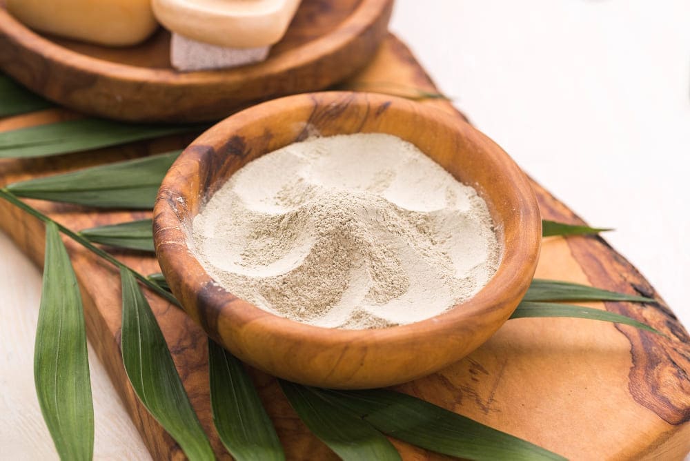 Bien-être avec l'argile blanche